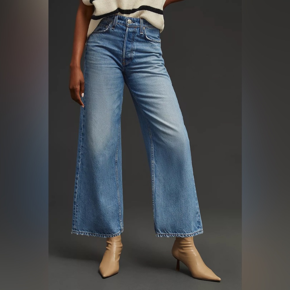 rag & bone Maya High Rise Wide-Leg Jeans in Hermosa - Picture 2 of 9